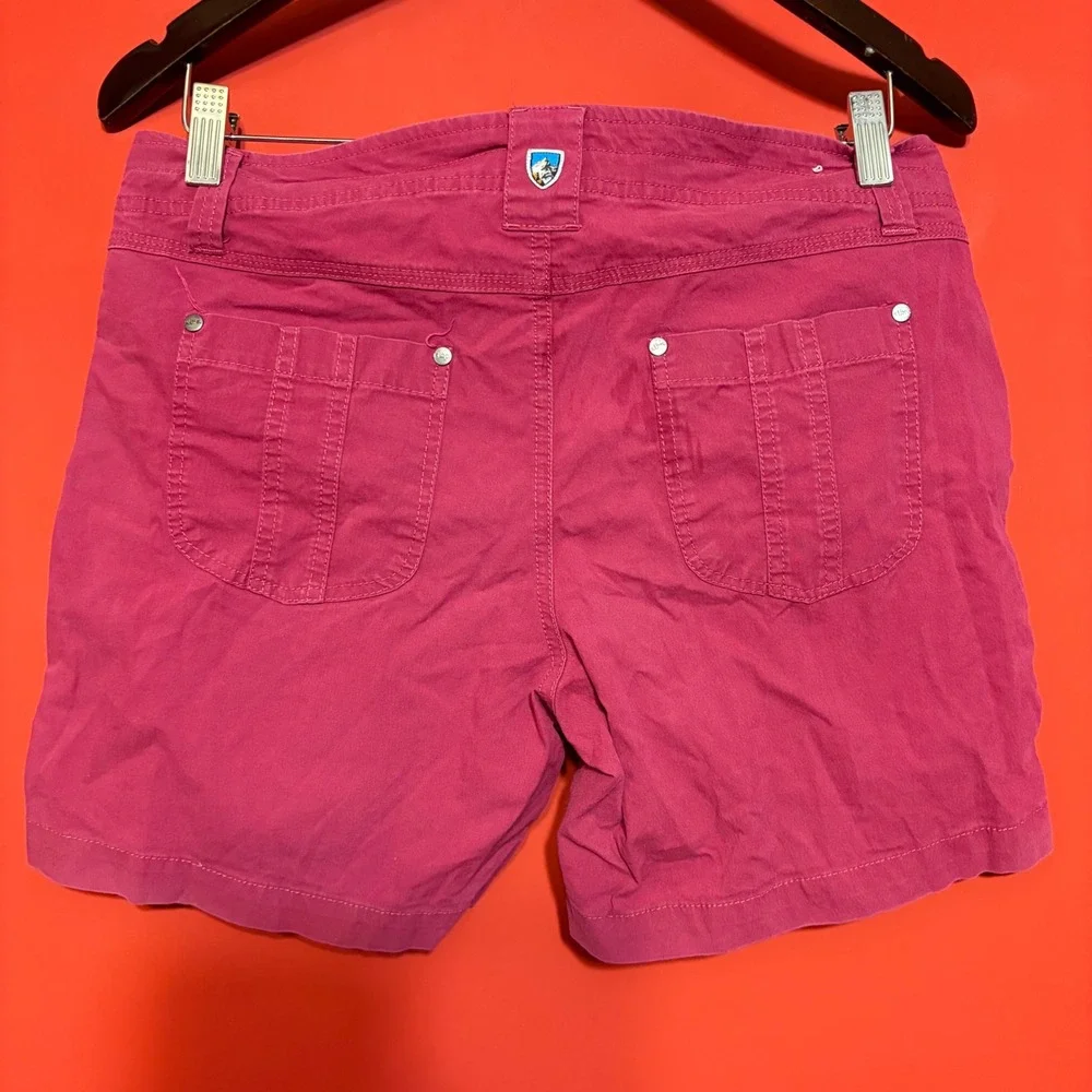 KUHL Pink Twill Casual Shorts Women Size 8 Cargo Pockets Outdoor‎ - Picture 4 of 11